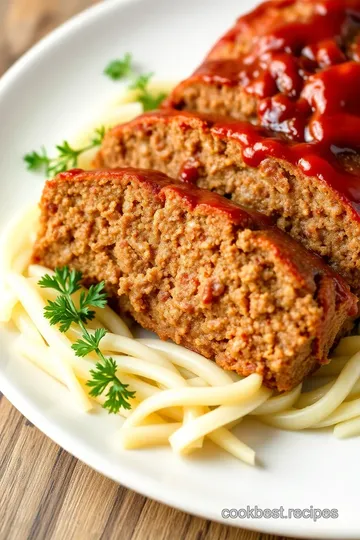 Classic American Meatloaf presentation