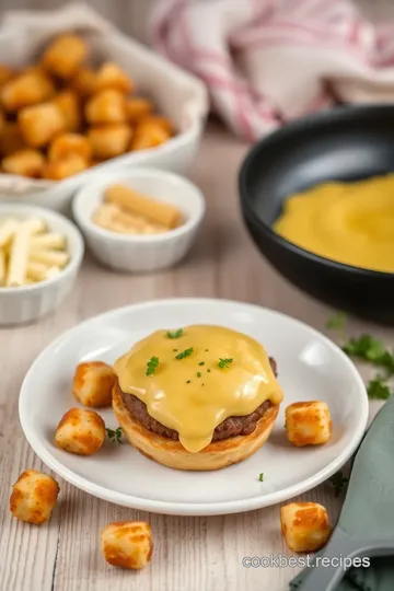 Delicious Baked Mini Cheeseburgers with Tater Tots ingredients