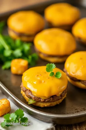 Delicious Baked Mini Cheeseburgers with Tater Tots steps