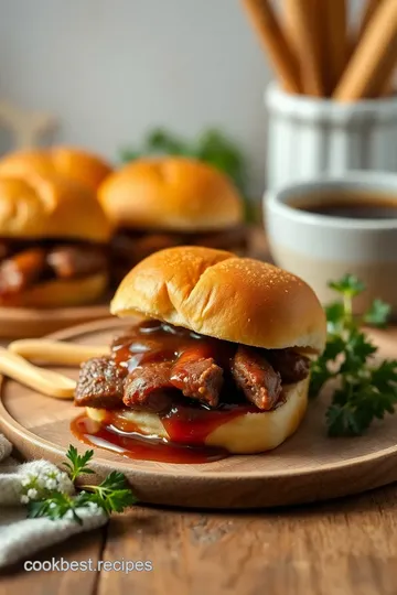 Bake Roast Beef Sliders with Au Jus ingredients