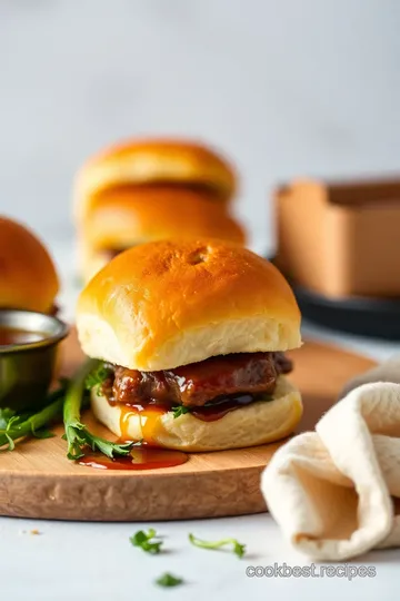 Bake Roast Beef Sliders with Au Jus presentation