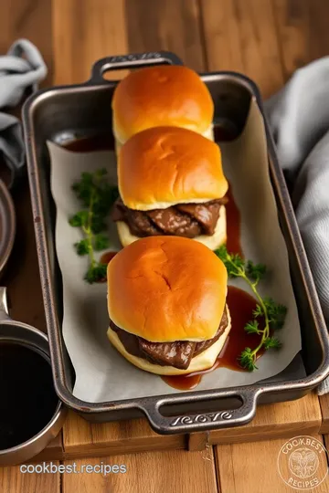 Bake Roast Beef Sliders with Au Jus steps