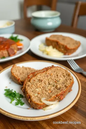 Savory Comfort Meatloaf presentation