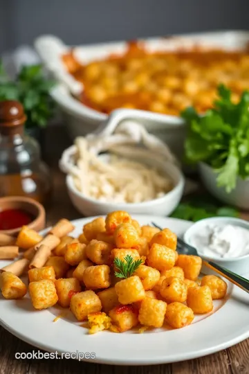 Bake Tater Tot Casserole with Cheesy Goodness ingredients