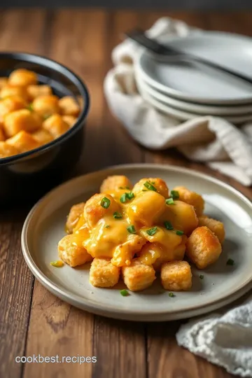 Bake Tater Tot Casserole with Cheesy Goodness presentation