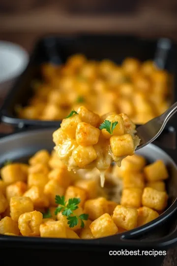 Bake Tater Tot Casserole with Cheesy Goodness steps