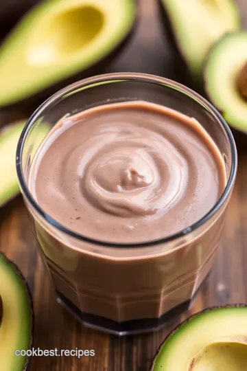 Decadent Chocolate Avocado Mousse presentation