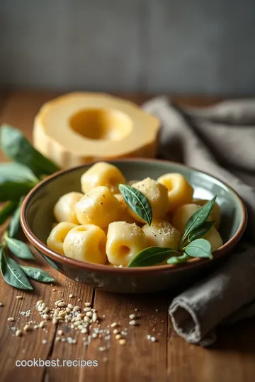 Boiled Gnocchi with Sage Butter Sauce ingredients