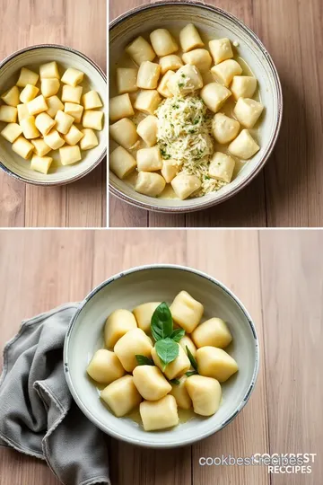 Boiled Gnocchi with Sage Butter Sauce steps