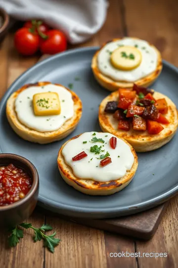 Savory Broiled English Muffins: Delicious Toppings to Savor presentation