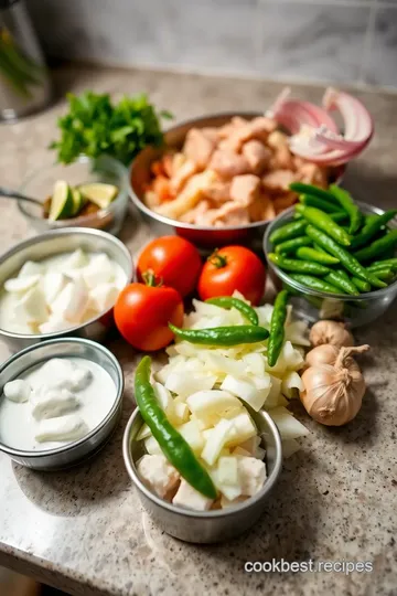 Chicken Biryani ingredients