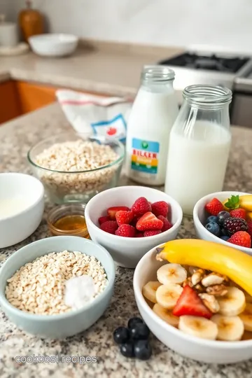 Creamy Buttermilk Oatmeal ingredients