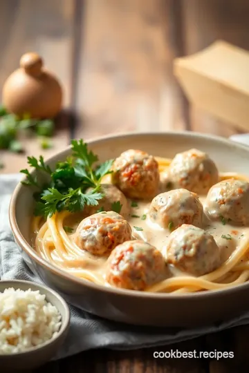 Creamy Carbonara Meatballs Delight ingredients