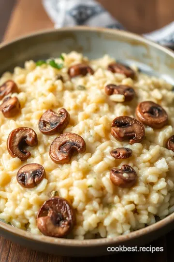 Hearty Mushroom Risotto presentation