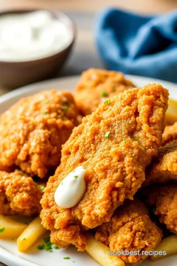 Crispy Fried Chicken with Buttermilk Marinade presentation