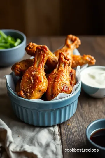 Crispy Oven-Baked Wings with Savory Rub presentation