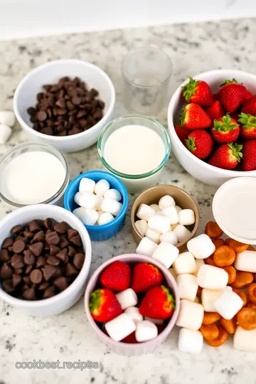 Easy Chocolate Fondue Recipe ingredients