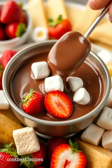 Easy Chocolate Fondue Recipe presentation