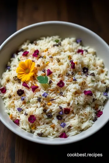 Flower Power Rice Recipe presentation