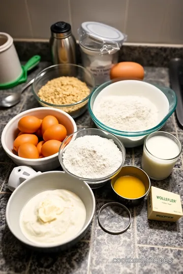 Fluffy Savoy Cake with Vanilla Cream ingredients