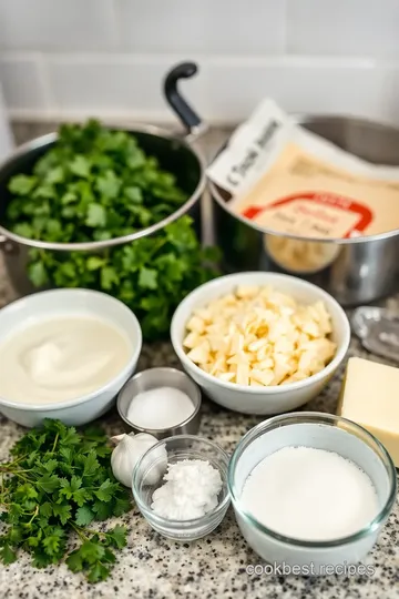 Creamy Alfredo Sauce for Freezing ingredients