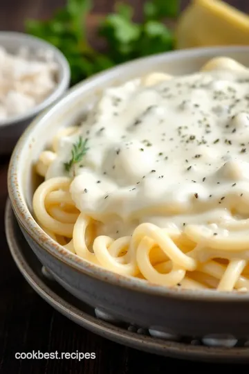 Creamy Alfredo Sauce for Freezing presentation