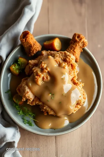 Fried Chicken Comfort Food with Gravy ingredients