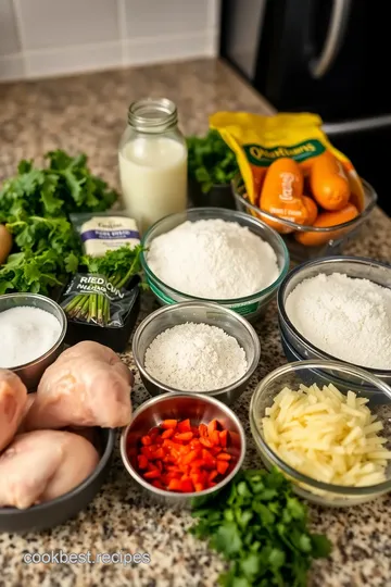 Crispy Fried Chicken with Herb-Infused Olive Oil Dip ingredients