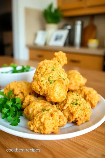 Crispy Fried Chicken with Herb-Infused Olive Oil Dip steps