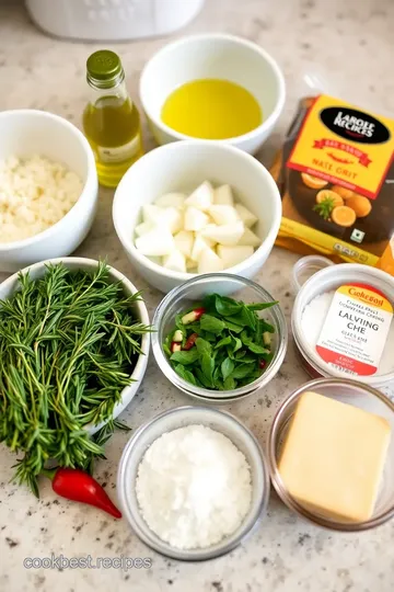 Grilled Caciocavallo Cheese with Herbed Olive Oil ingredients