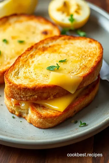 Cheesy Herb Grilled Cheese Sandwich presentation