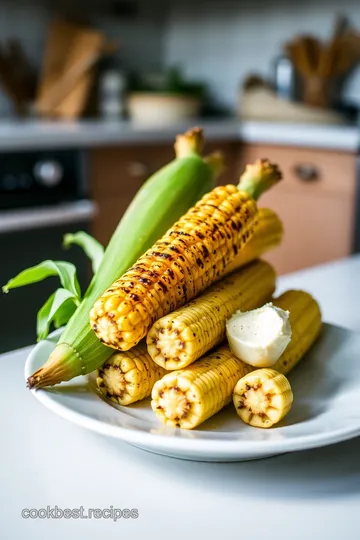 Grilled Corn Stalks with Honey-Butter Corn steps