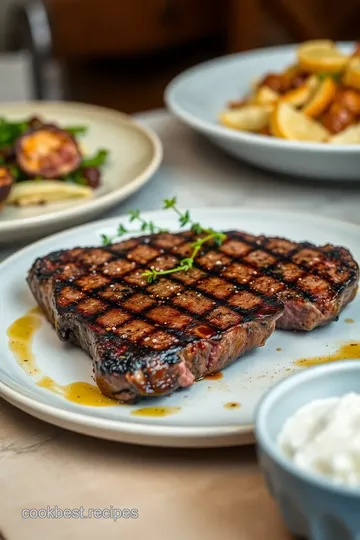 Grilling Ribeye Steak Juicy & Tender presentation