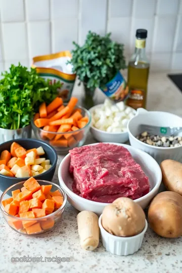 Slow Cooker Low FODMAP Beef Stew ingredients