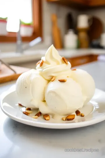 Heavenly Tortoni Ice Cream with Almonds and Amaretto steps