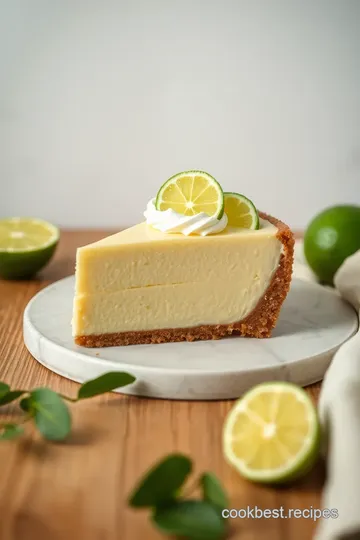 Layered Key Lime Pie Lush Delight presentation