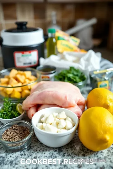 Lemon Herb Chicken and Rice ingredients