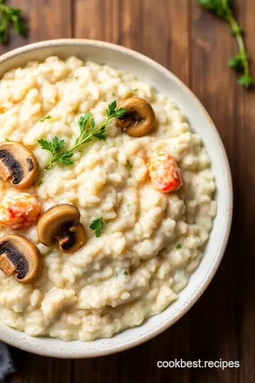 Lobster Mushroom Risotto presentation