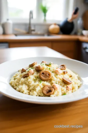 Lobster Mushroom Risotto steps