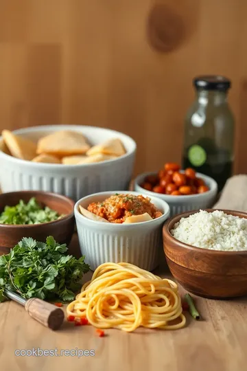 One-Pot Chicken Parmesan Pasta ingredients