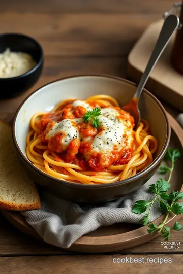 One-Pot Chicken Parmesan Pasta presentation