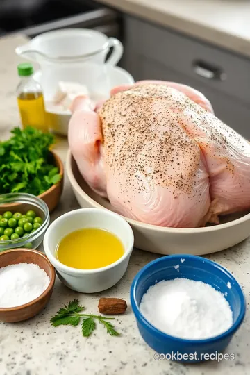 Pepper & Salt Crusted Oven-Roasted Chicken ingredients