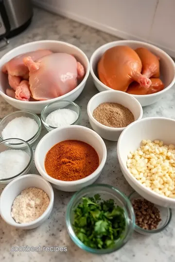 Pollo Guisado Dominicano (Dominican Stewed Chicken) ingredients