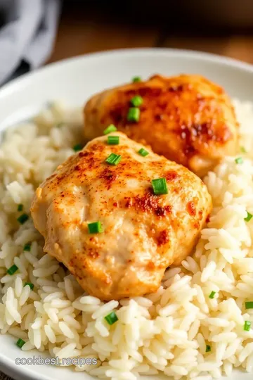 Ninja Pressure Cooker Chicken and Rice presentation