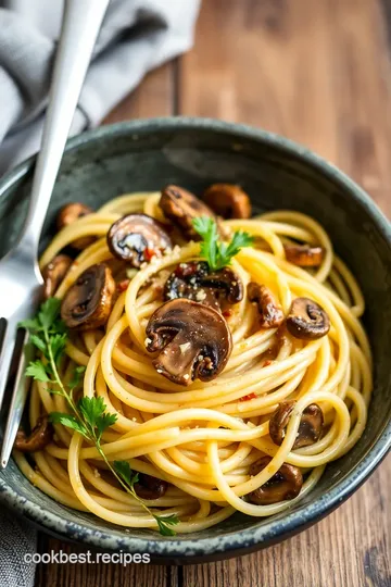 Jenny s Creamy Garlic Mushroom Pasta presentation