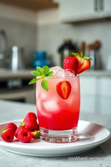 Razzmatazz Sparkling Mocktail steps