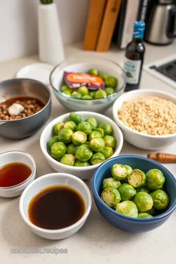 Honey-Balsamic Glazed Roasted Brussels Sprouts ingredients