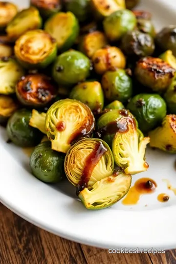 Honey-Balsamic Glazed Roasted Brussels Sprouts presentation