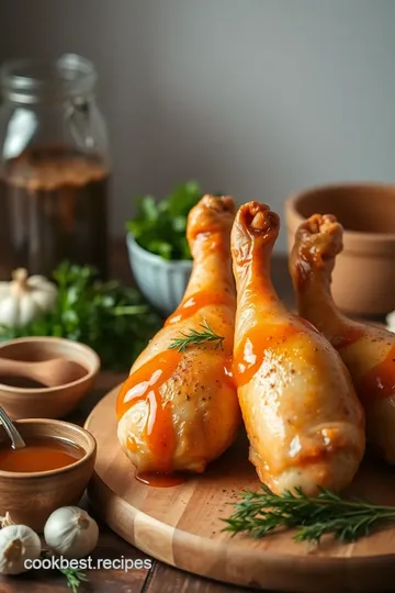 Roasted Chicken Legs with Honey Garlic Glaze ingredients