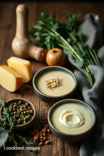 Creamy Roasted Parsnip Soup ingredients